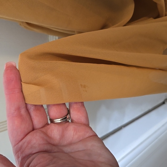 Nasty Gal NWT Caramel CHIFFON BACKLESS BEACH Tiered MAXI SIZE 10 - Picture 4 of 4